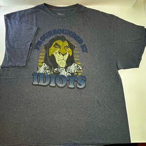 Disney Scar Graphic Gray Men's Tee